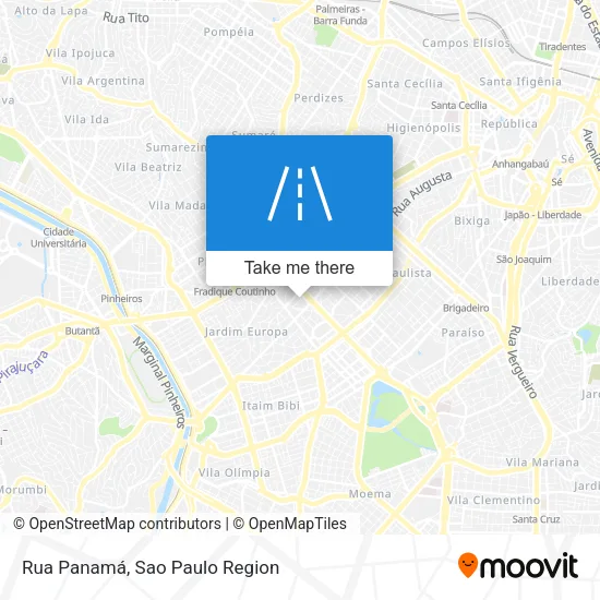 Rua Panamá map