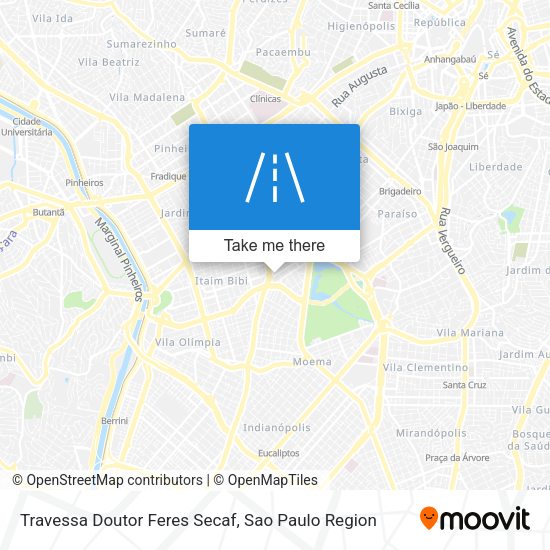 Travessa Doutor Feres Secaf map