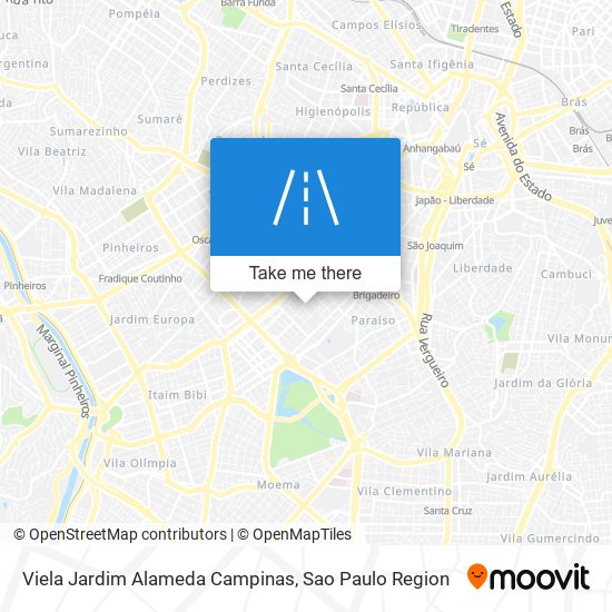 Mapa Viela Jardim Alameda Campinas