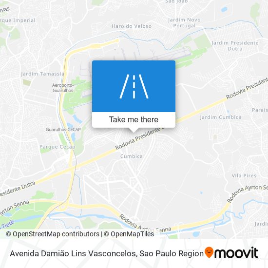 Mapa Avenida Damião Lins Vasconcelos