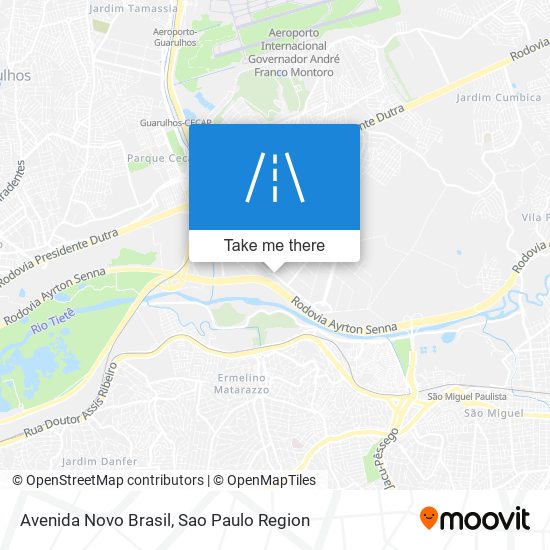 Mapa Avenida Novo Brasil