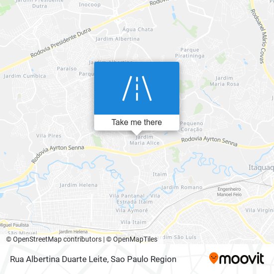 Rua Albertina Duarte Leite map