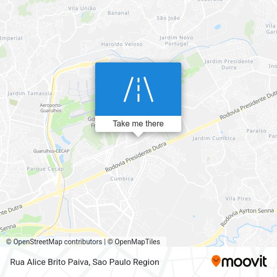 Rua Alice Brito Paiva map