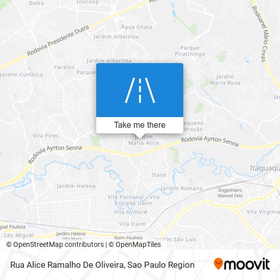 Rua Alice Ramalho De Oliveira map