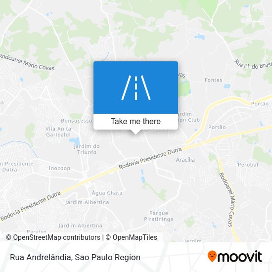 Rua Andrelândia map