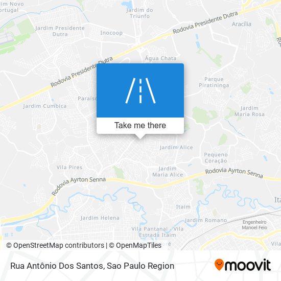 Mapa Rua Antônio Dos Santos