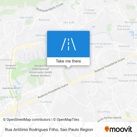 Rua Antônio Rodrigues Filho map