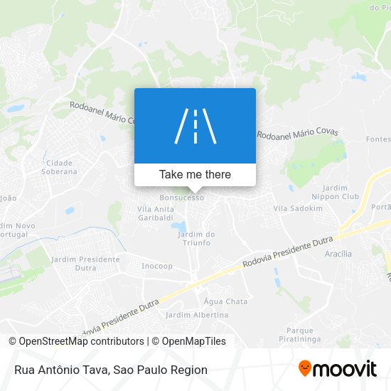 Rua Antônio Tava map
