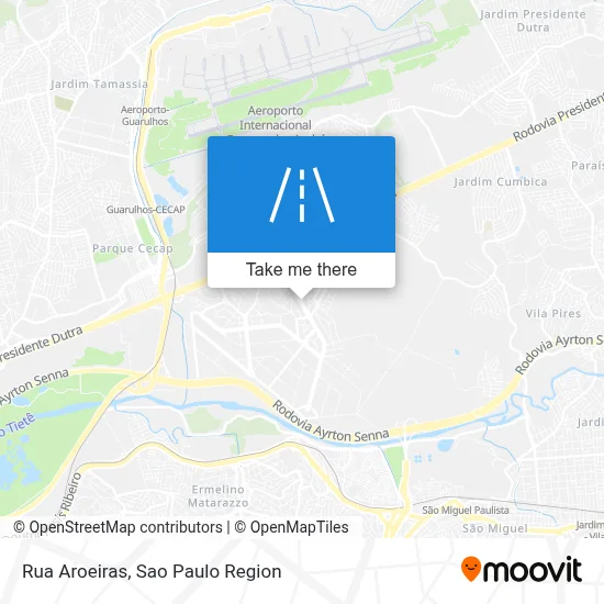 Rua Aroeiras map