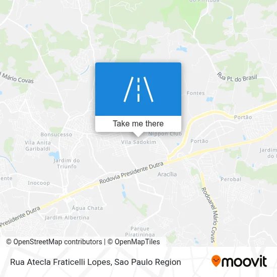 Rua Atecla Fraticelli Lopes map