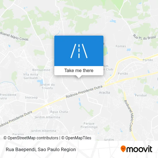 Rua Baependi map