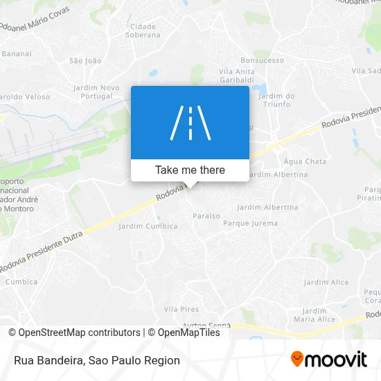 Rua Bandeira map