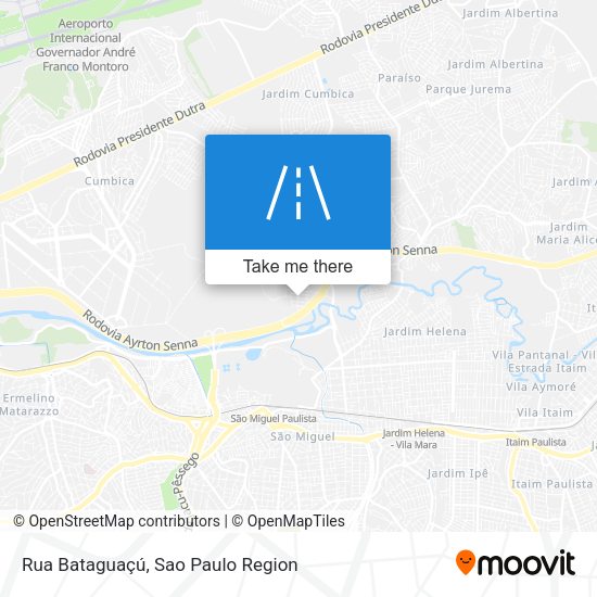 Rua Bataguaçú map