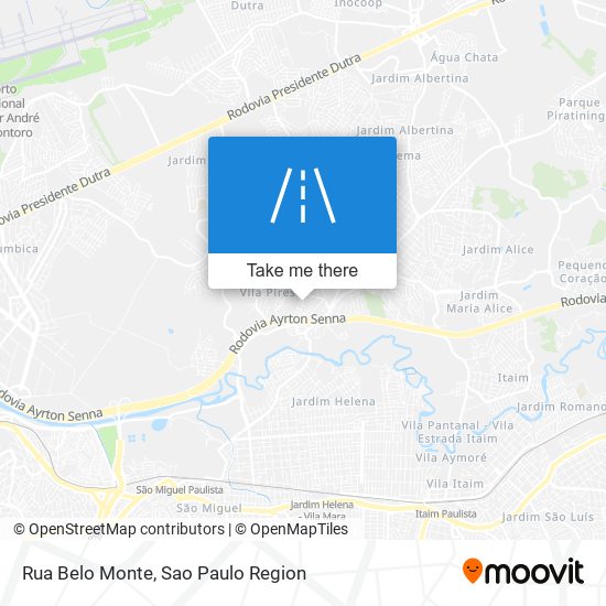 Rua Belo Monte map