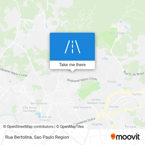 Rua Bertolina map