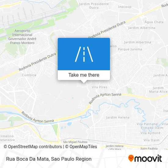 Rua Boca Da Mata map