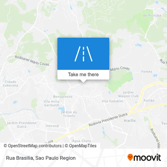 Rua Brasilia map