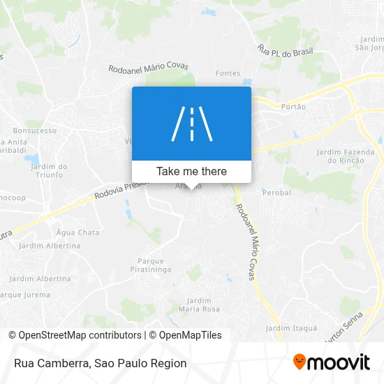 Rua Camberra map