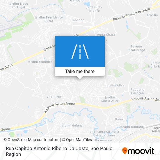 Rua Capitão Antônio Ribeiro Da Costa map