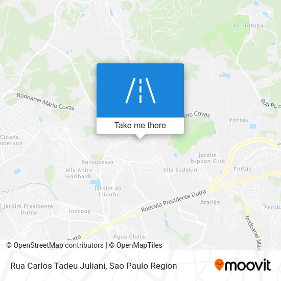 Rua Carlos Tadeu Juliani map