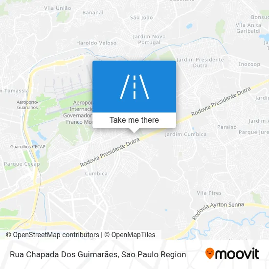 Rua Chapada Dos Guimarães map