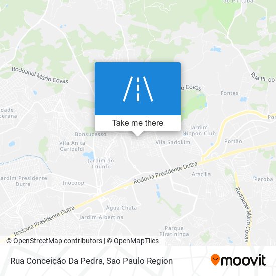 Mapa Rua Conceição Da Pedra