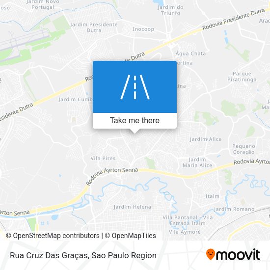 Rua Cruz Das Graças map