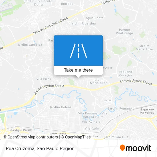 Rua Cruzema map