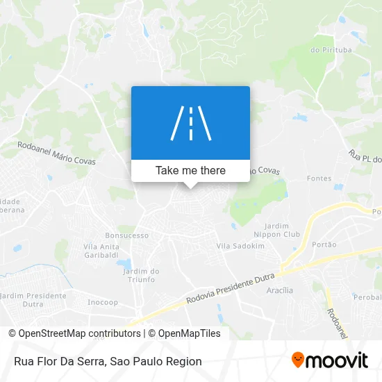 Rua Flor Da Serra map