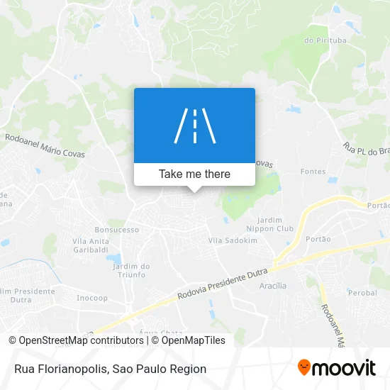 Rua Florianopolis map