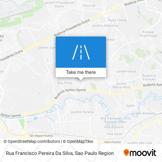 Rua Francisco Pereira Da Silva map