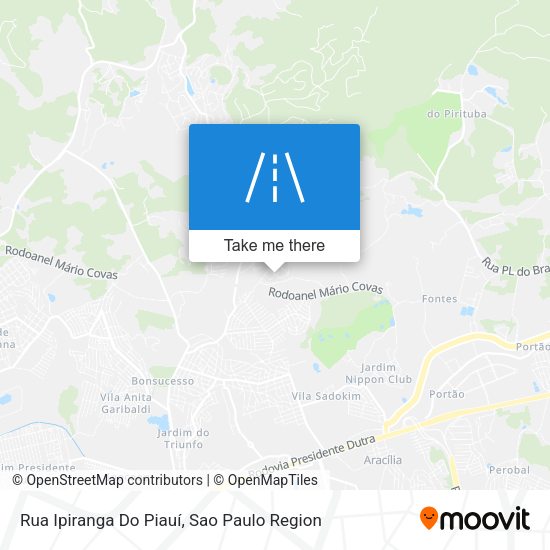 Rua Ipiranga Do Piauí map