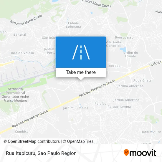 Rua Itapicuru map
