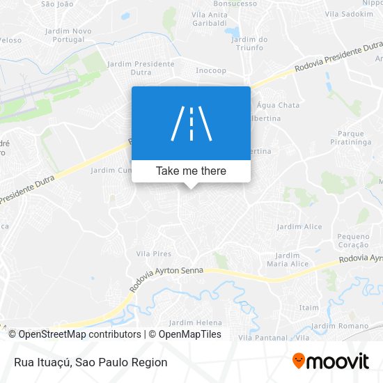 Rua Ituaçú map