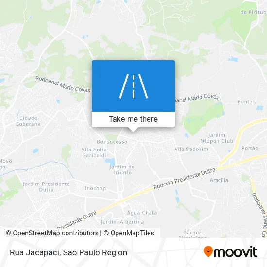Rua Jacapaci map