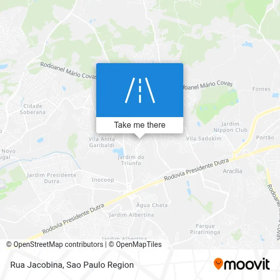 Rua Jacobina map