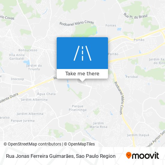 Mapa Rua Jonas Ferreira Guimarães