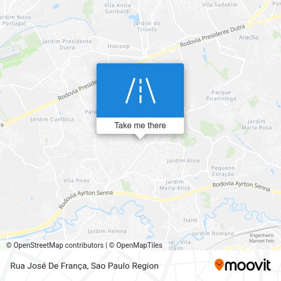Rua José De França map