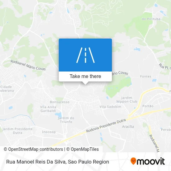 Rua Manoel Reis Da Silva map