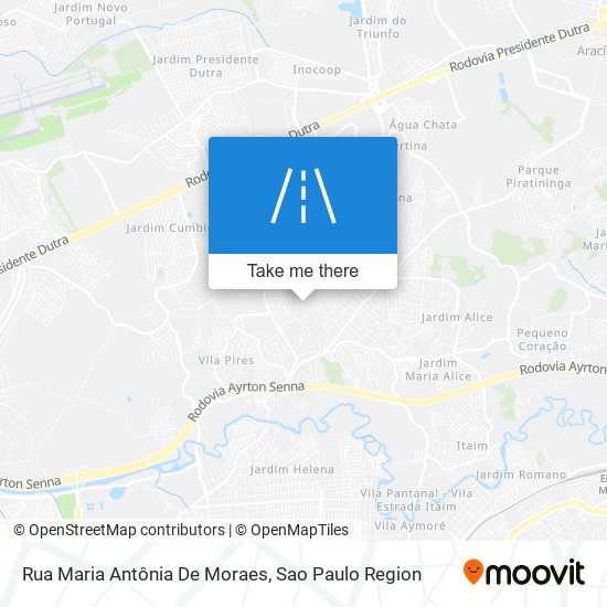 Rua Maria Antônia De Moraes map