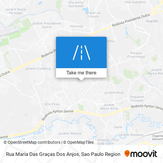 Mapa Rua Maria Das Graças Dos Anjos