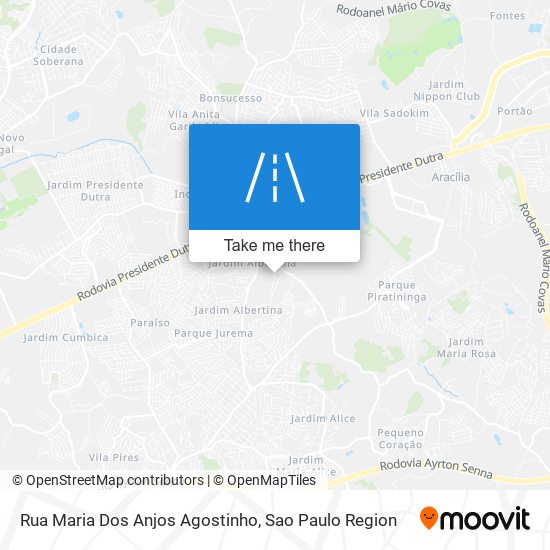 Mapa Rua Maria Dos Anjos Agostinho