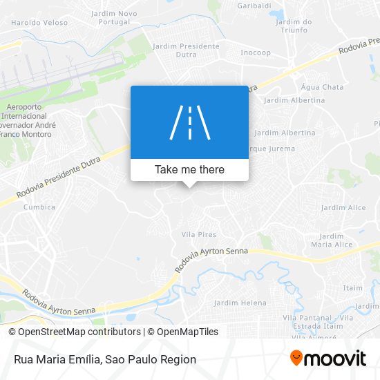 Mapa Rua Maria Emília