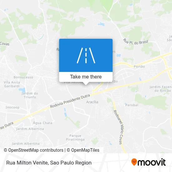 Rua Milton Venite map