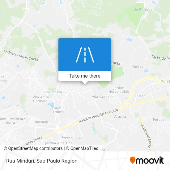 Rua Minduri map