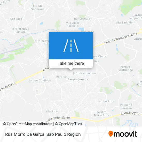 Rua Morro Da Garça map