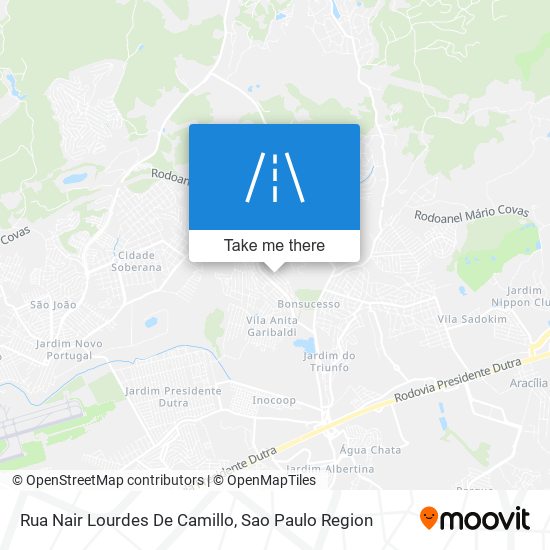 Mapa Rua Nair Lourdes De Camillo