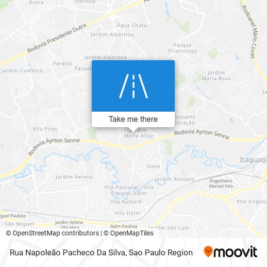 Rua Napoleão Pacheco Da Silva map