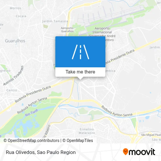 Rua Olivedos map