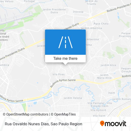 Rua Osvaldo Nunes Dias map